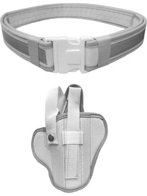 Asker Vadisi Palaska Ve Kelebek Kılıf 2li Set Beyaz Renk  Trafik Seti