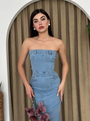 Defy Moda Sonic Straplez Elbise