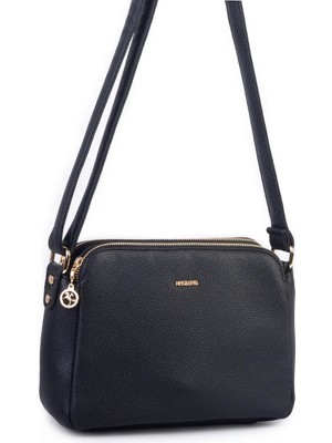 Nas Bag Üç Gözlü, Yumuşak Derili, Kadın Postacı Çanta