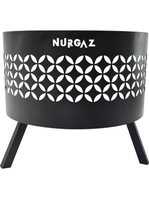 Nurgaz Orman Şöminesi Yıldız Desen Ng Osy