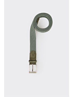 Elle Yeşil Deri Erkek Kemer