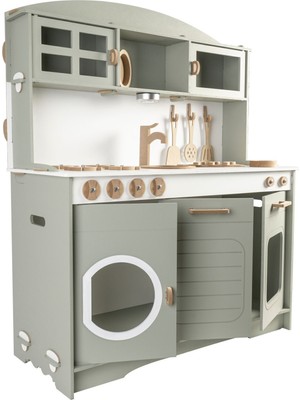 Ahşap Çocuk Mutfak Seti 1 LED