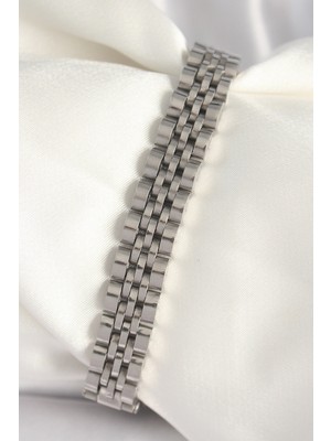 Gümüş Renk Zincir Model Erkek Bileklik - EBJ250412W32627