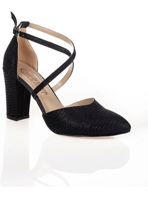 Ersefa Platin Mercan Topuklu Kadın Klasik Ayakkabı Kadın Topuklu Abiye Ayakkabı Şık Gece Ayakkabısı