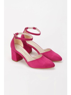 Ersefa Kadın Klasik Kısa Topuklu Abiye Ayakkabı Kadın Topuklu Abiye Ayakkabı Şık Gece Ayakkabısı