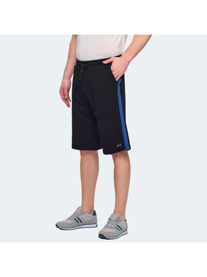 Slazenger POLONA I Erkek Cepli Kapri Siyah Şort