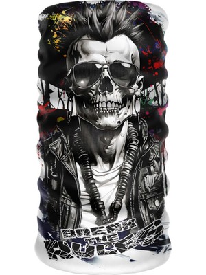 Bebo Store Extreme Outdoor Spor , Motorcu ve Bisiklet Kullananlara Özel Desenli Buff Boyunluk Bandana Balaklava