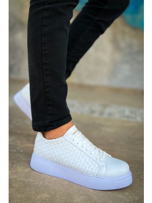 Bartini Avm Bartiniavm CH203 Obt Maglieria Erkek Ayakkabı Beyaz