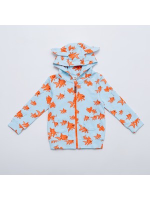 Minimars Balık Baskılı Sweatshirt