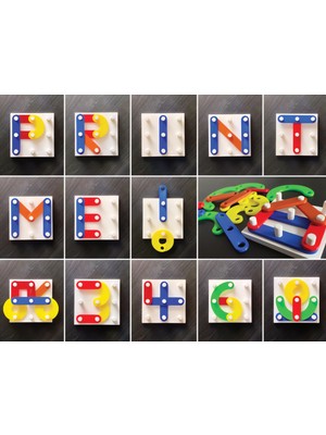 Montessori Alfabe ve Sayılar Yaratıcı Çocuklara Oyun Eğitici Zihinsel Gelişim Çocuk Gelişim