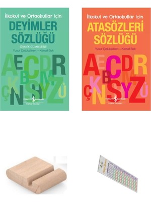 Ilkokul ve Ortaokullar Için Atasözleri ve Deyimler Sözlüğü / 2 Kitap + Tablet Standı