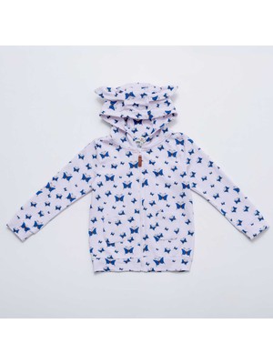 Minimars Kelebek Baskılı Sweatshirt