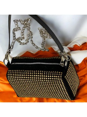 Kadın  Taşlı  Omuz  ve  Çapraz  Çanta