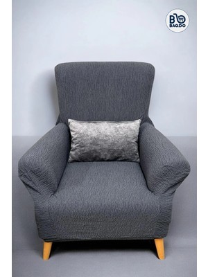 BAQDO Koltuk Örtüsü Kaliteli Pamuklu Jakarli Desen Çekyat-Streç Esnek Kanepe Kılıfı Yıkanabilir Tekli 1 Kişilik