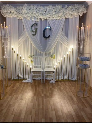 2li Harf 30  cm  Süs Organizasyon Konsept Kına-Söz-Nişan-Nikah Gümüş Pleksi