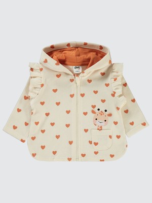 Civil Baby  Kız Bebek Hırka 6-18 Ay Fildişi