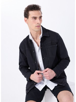 Mustang Siyah Erkek Denim Ceket M5SM-CKT1023