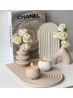 Tepsili Vazo ve Mumluk Seti