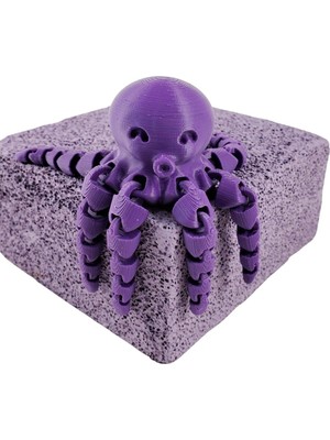 Ahtapot Büyük Boy Oynar Eklemli 3D Baskı