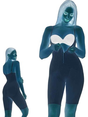 9106 Agraflı Gögüs Altı Paçalı Badı Korse