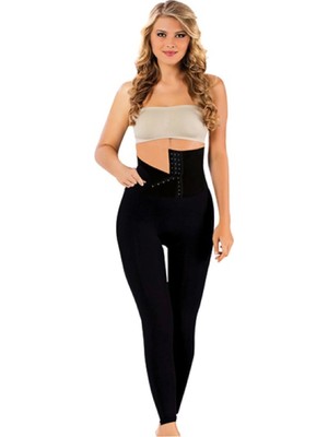 2127 Agraflı Yüksek Bel Tayt Korse