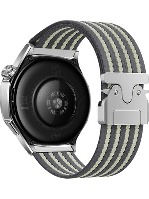 Voyo Huawei Watch Gt5 Gt4 Gt3 Gt2 46MM ve Pro Olanlara Uyar Kordon Kayış Kumaş Örgü Çift Kat Örgü VY133