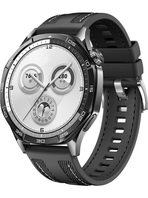 Voyo Huawei Watch Gt5 Gt4 Gt3 Gt2 46MM ve Pro Olanlara Uyar Kordon Kayış Dikişli Silikon Kaliteli VY128