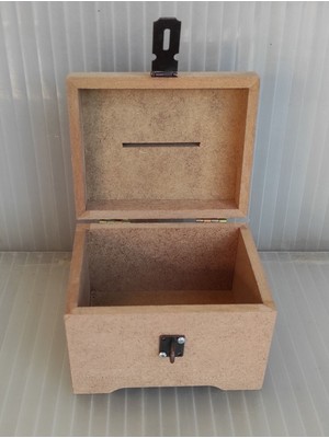 Ahşap Kumbara Büyük Tip Box Boyanabilir