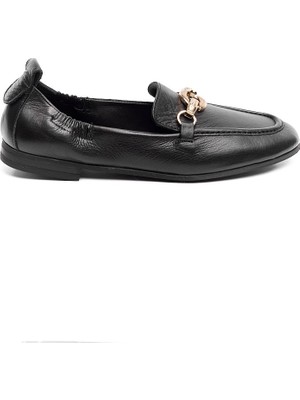 Hakiki Deri Tokalı Bantlı Kadın Babet