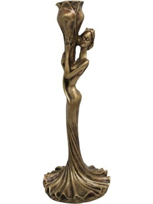 Heykel Balerin Tekli Şamdan