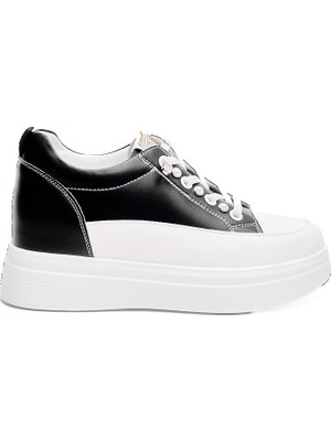 Derinet Yüksek Taban Bağcıklı Kadın Sneaker