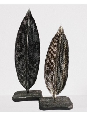 Dekoratif Siyah 2'li Dik Yaprak Biblosu