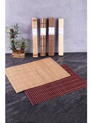 1 Adet Bambu Amerikan Servis - Asorti - 30X45CM