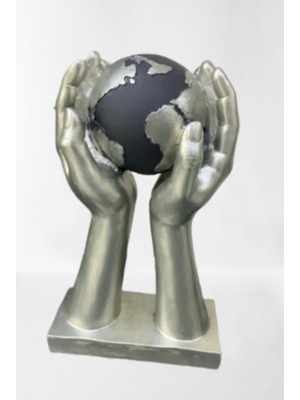 Dekoratif Dünya Tutan El Biblosu