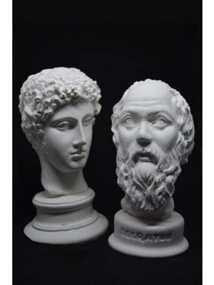 Sokrates Hermes Büst Biblo 2’li