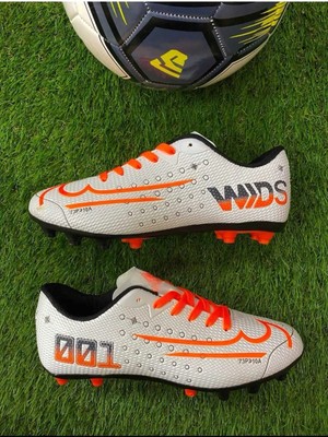 Sprit 001 Erkek Çocuk Krampon Futbol Ayakkabısı Beyaz - Oranj