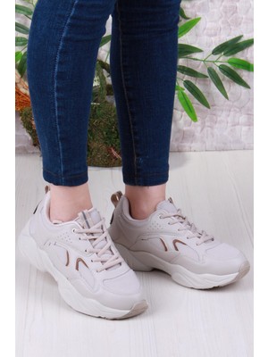 Fort 2107 Lmb Rahat Hafif Kalın Taban Sneaker Kadın Spor Ayakkabı