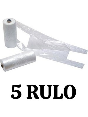 Merpak Ambalaj Rulo Atlet Poşet Büyük Boy X5 Rulo Market Manav Poşeti Çöp Poşeti