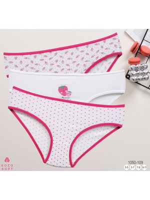 Kız Çocuk 3'lü Slip Külot