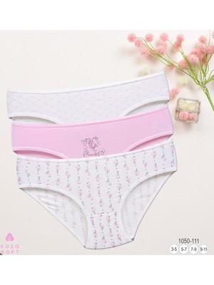 Kız Çocuk 3'lü Slip Külot