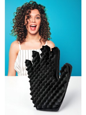 Bukle Eldiveni Dalgalı Kıvırcık Saçlara Bakım Eldiveni 721592