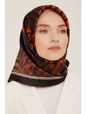 Armine Dj Saf Ipek Eşarp 8837 (T) (Nostalji Twill) 8837D-01