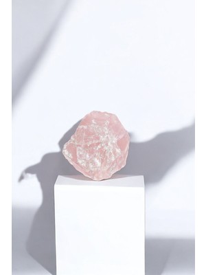 Gül Kuvars Taşı 1 Adet %100 Doğal Ham Kristal Aşk Taşı 30 gr