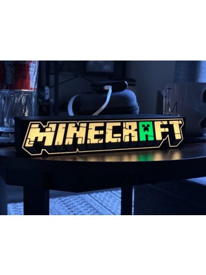 Axelon Minecraft Tasarımlı Ledli Işık Kutusu Lightbox