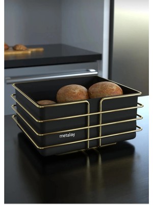 Ekmeklik Ekmek Sepeti Paslanmaz Lüx Ekmek Kutusu