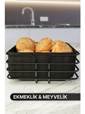 Ekmeklik Ekmek Sepeti Paslanmaz Lüx Ekmek Kutusu