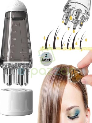 Epazzar 2 Adet Siyah 6 ml Serum – Çelik Bilye Başlıklı Masajlı Kişisel Bakım Aplikatörü