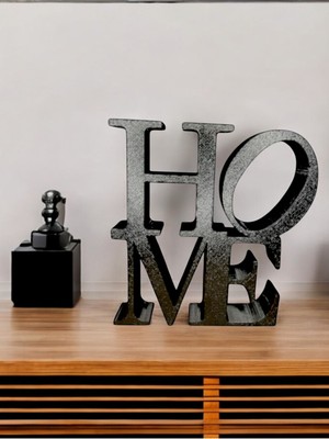 "home" Yazılı Dekoratif Biblo 16 x 16 x 2.5