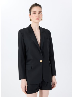 Sorbe Normal Siyah Kadın Ceket The Daıly Jacket 1023