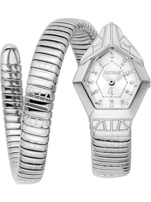Just Cavalli JC1L358M0015 Kadın Kol Saati Gümüş Renkli Metal Kordon Suya Dayanıklı Quartz 3 ATM